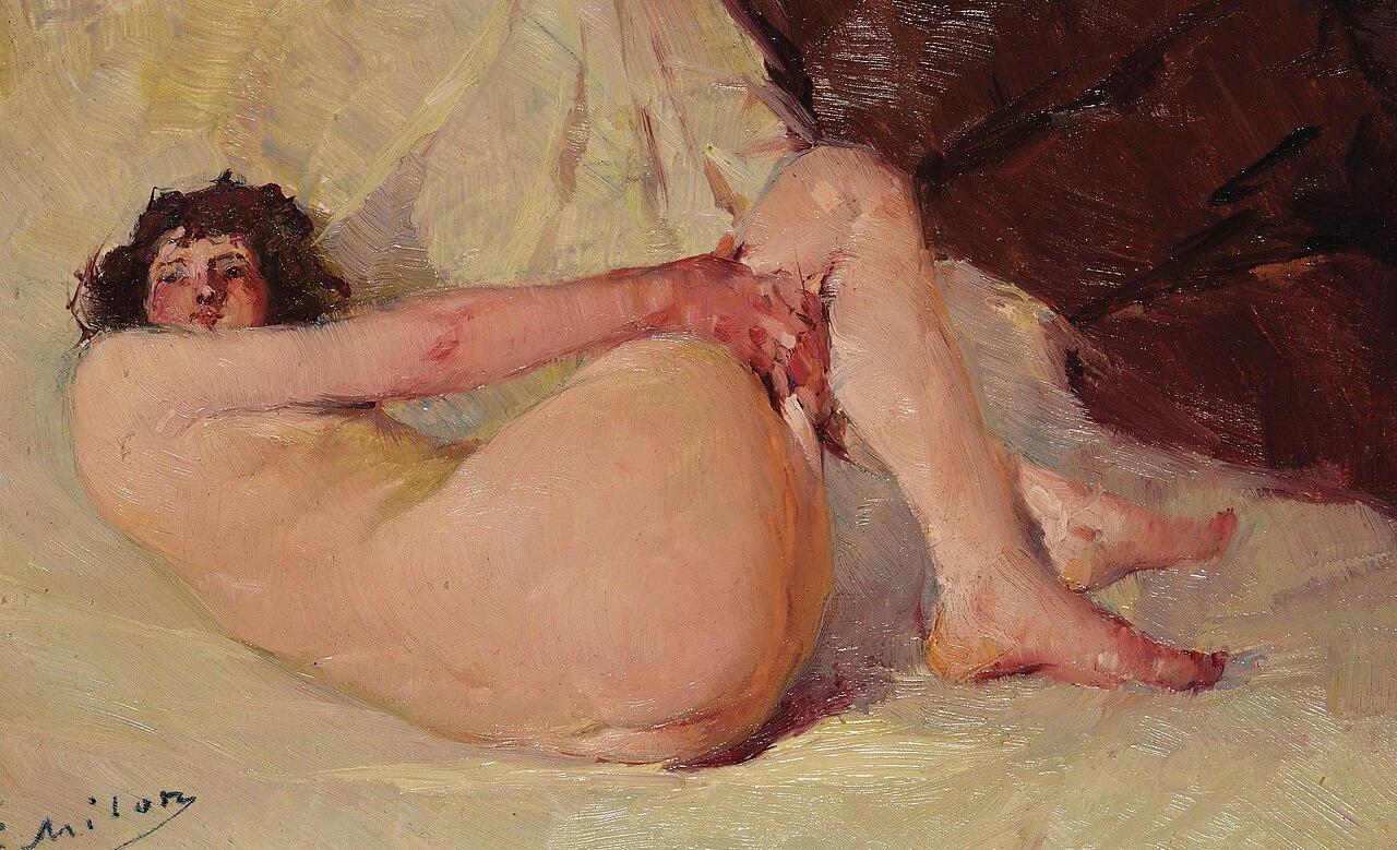 1868-Joseph Milon - Modella di nuda